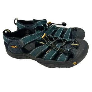 Keen Newport Teal Blue Outdoor Hiking Slip On Sandals Mens 6 Waterproof 39 EU